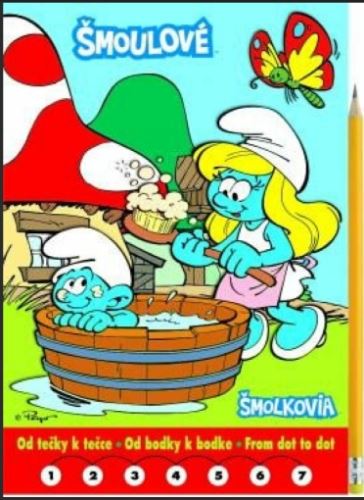 Omalovánky Od tečky k tečce Šmoulové AKIM