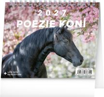 Kalendář stolní - Poezie koní 2027 - 16,5 x 13 cm   PGS-36872