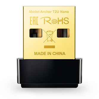 USB klient TP-LINK Archer T2U Nano - 2.4GHz a 5GHz, 600Mbps, integrovaná anténa