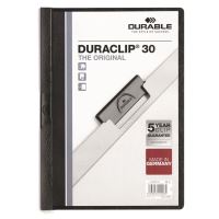 Rychlovazač A4 DURABLE DURACLIP 30 listů, černý 2200-01