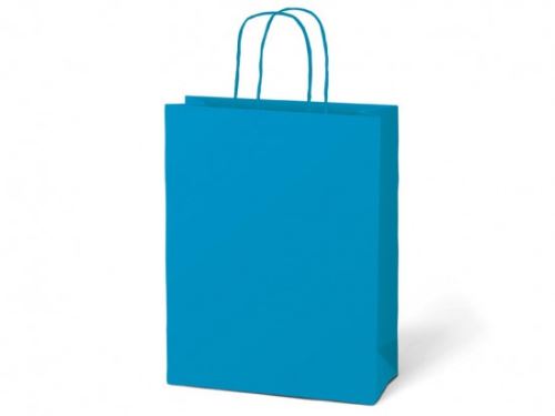 Taška dárková T 5 kraft 260x320x100 modrá   5251225