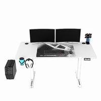 Herní stůl ULTRADESK LEVEL V2 WHITE, 140x68cm, 72-117cm, elektricky nastavitelná výška (22)