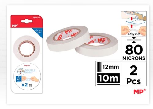 Páska lepící oboustranná oboustranná MP 12x10m 2ks PA511-01