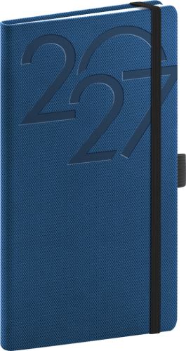 Diář týdenní - Ajax 2027 - kapesní - modrý - 9 x 15,5 cm   PGD-KAPAJ-7797