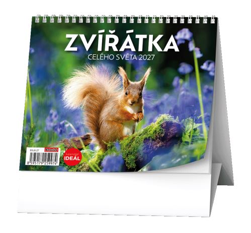 Kalendář stolní - IDEÁL - Zvířátka celého světa   BSJ6-27