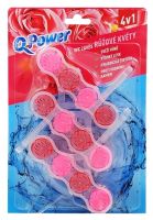 Osvěžovač WC Q Power  Růžové květy  3x 50g