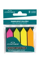 Záložky samolepící CONCORDE -šipky,neon 4x40l   A0971