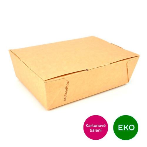EKO menu box klasik - kraft - 200x140x65mm - 2020ml - bal. 25ks   840006