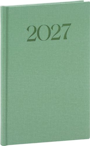 Diář týdenní - Biella 2027 - zelený - 15 x 21 cm   PGD-TA5BI-7033