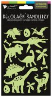 Samolepky 3D 10,5 x 20 cm svítící ve tmě, dinosauři    15130