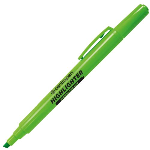 Zvýrazňovač 8722/1, zelený, 1-4mm, klínový hrot, CENTROPEN