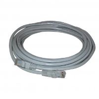 Síťový LAN kabel FTP patchcord, Cat.5e, RJ45 samec - RJ45 samec, 10 m, stíněný, šedý (2)
