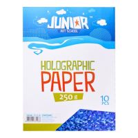 Papír holografický A4/ 250g modrý  10 ks  136168