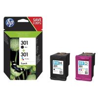 Originální ink HP - N9J72AE, HP 301 - black/color, 190/165str., 2-pack (4)