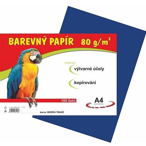 Papír pro výt.výchovu A4/80g/100 modrý