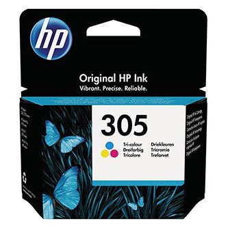 Originální ink HP 3YM60AE, HP 305, Tri-colour, 100str.