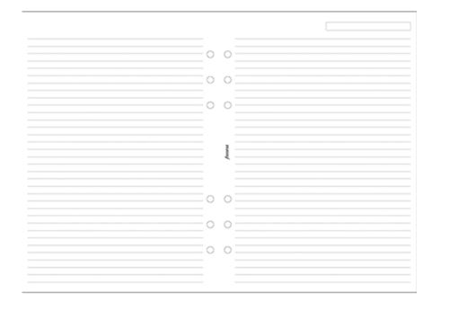 Náplň diáře Filofax linkované, A5, bílá  343008 (1)