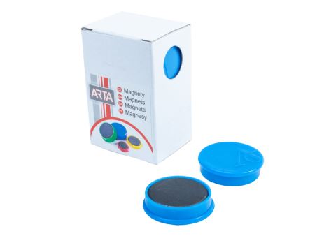 Magnety ARTA průměr 30mm, modré  10ks/bal.
