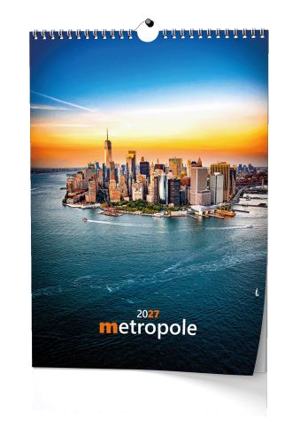 Kalendář nástěnný - Metropole - A3   BNE4-27