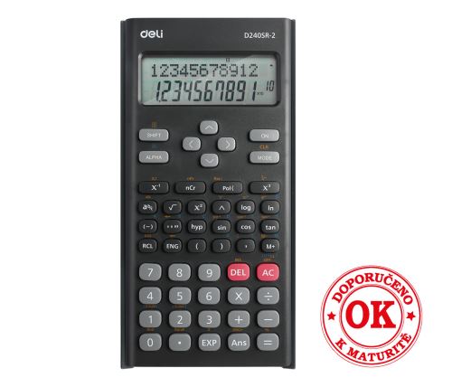 Kalkulačka vědecká DELI ED240SR-2