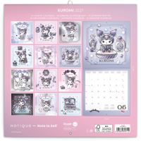 Kalendář poznámkový - Kuromi  2027 - 30 x 30 cm   PGP-36971-V (14)