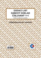 Dodací list - daňový doklad, propisující, 1+1 číslovaný  PT142 (2)