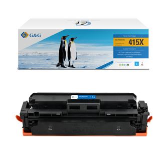 Toner G&G kompatibilní s HP W2031X, NT-PH2031XC, HP 415X, cyan, 6000str., high capacity