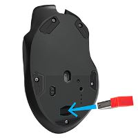 Myš bezdrátová Defender THUNDER GM-213 - černá, 1600DPI (3)