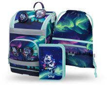 Školní set 3 BAAGL - Zippy Plus - Aurora - aktovka, penál, sáček   A-36029