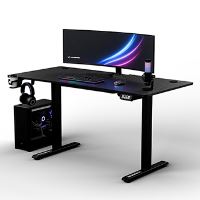 Herní stůl ULTRADESK LEVEL V2, 140x68cm, 72-117cm, elektricky nastavitelná výška, bez podl (8)