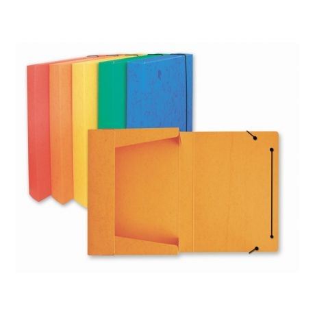 Krabice Prešpán HIT, s gumičkou, A4 mix barev, 32,5x25x4cm, 10kusů/10, 163.11