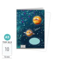 Sešit A5 - 512 - 10listů - Vesmír   1591-0428