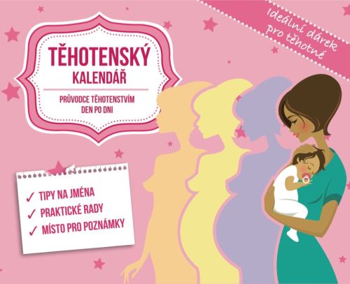 Těhotenský kalendář - 13,5 x 11 cm   PGS-1383