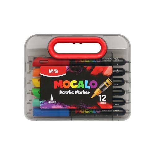 Popisovač akrylový M&G MOCALO Acrylic Marker sada 12ks   110821