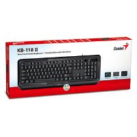 Klávesnice Genius KB-118 II COPILOT drátová (USB) CZ/SK, černá (3)