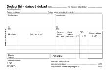 Dodací list - daňový doklad A6, propisující PT130 (1)