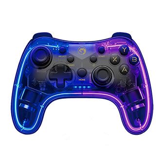 Gamepad Marvo GHOST 40 - bezdrátový, 17tl., všesměrový, průhledný