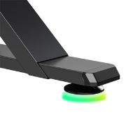 Herní stůl ULTRADESK IRON BLACK 132,5x60,5 cm, 71-81  cm, mechanicky nastavitelná výška,R (9)