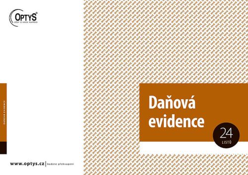 Daňová evidence s klopou A4 OP1001