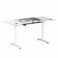 Herní stůl ULTRADESK LEVEL V2 WHITE, 140x68cm, 72-117cm, elektricky nastavitelná výška (27)