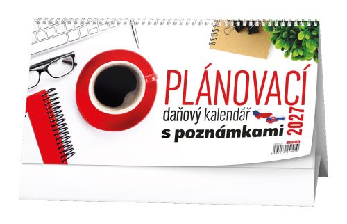 Kalendář stolní - Plánovací daňový kalendář s poznámkami   BSN7-27