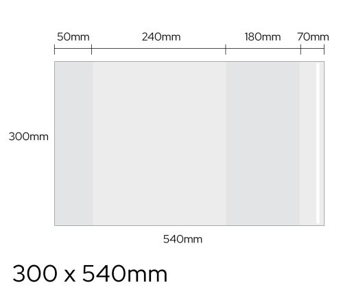 Obal univerzální 90 mic,300x540mm LUMA