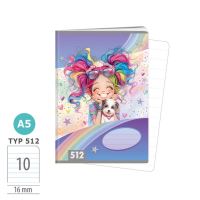 Sešit A5 - 512 - 10listů - Rainbow Ella   1591-0426-2
