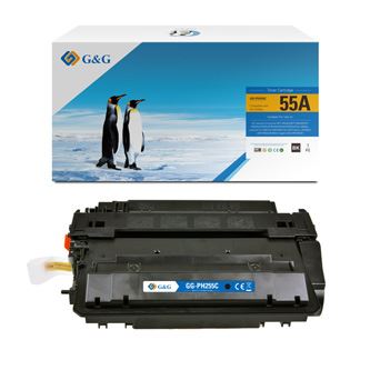 Toner G&G kompatibilní s HP CE255A, NT-PH255C, HP 55A, black, 6000str.