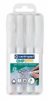 Popisovač OHP NON-Permanent 2646F/4, sada SE, 0,6mm, tenký hrot, CENTROPEN