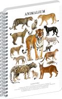 Blok spirálový Animalium – Kočkovité šelmy - čtverečkovaný - A5   A-37266