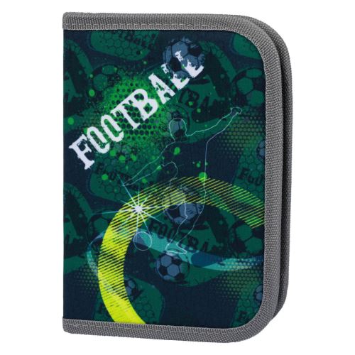 Penál školní klasik dvě chlopně  Fotbal   A-31458