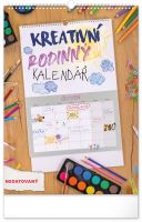 Kreativní kalendář rodinný NOTIQUE - nedatovaný - 33 x 46 cm   PGN-36380-L