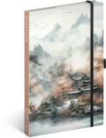 Notes Japonsko, linkovaný, 13 × 21 cm     A-34368