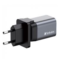 Cestovní nabíječka do sítě Verbatim, GaN USB 3.0, USB C, šedá, 35 W (1)